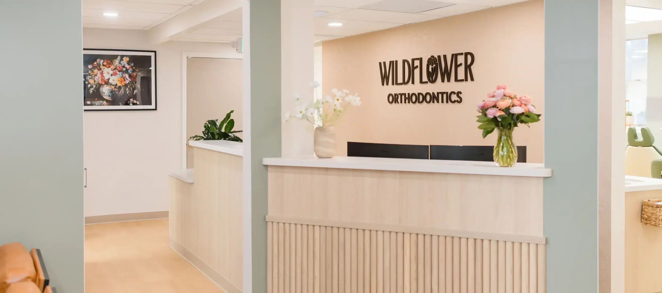 Wildflower Orthodontics office front desk