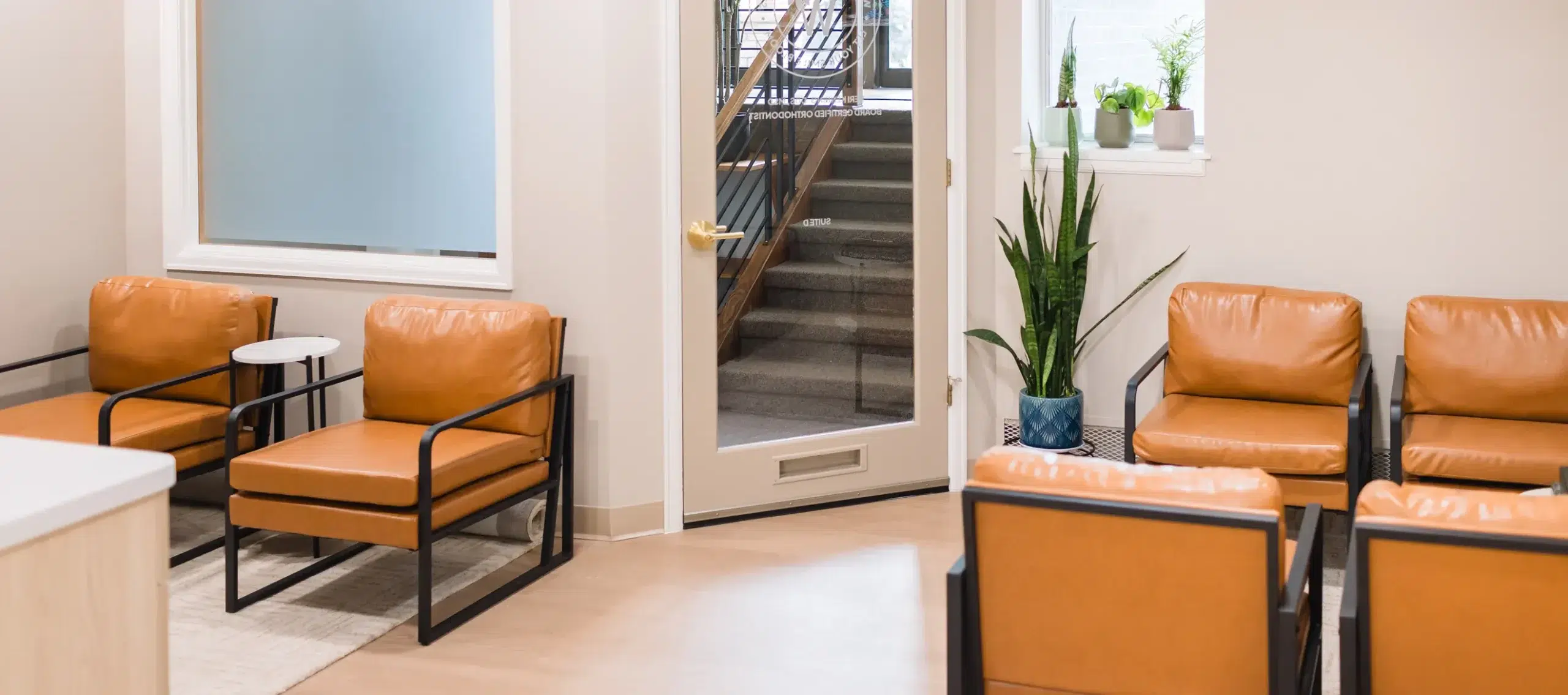 Comfortable waiting area at Wildflower Orthodontics